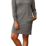 Matilda Jane  Just Imagine Comfort Embroidered Gray Dress Pockets Size Medium NWT Photo 0