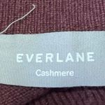 Everlane  100% Cashmere Women's Maroon Turtleneck Long Sleeve Sweater Top Size XS Photo 2
