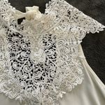 Lace sheer tank top White Size M Photo 2
