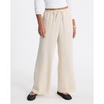 EXPRESS Beige Wide Leg Lounge Pants M 80% Cotton 20% Polyester Photo 1