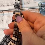 Black and White Pleated Midi romper with Spaghetti Straps Photo 3