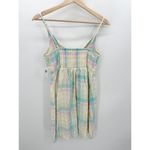Old Navy  Dress Women Pastel Tie Front Linen Blend Mini Straps Size S Feminine Photo 1