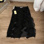 Aritzia Wilfred Grey Maxi Ruffle skirt Photo 2