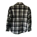 Pink Lily  Black and White Plaid Flannel Shacket Photo 1