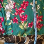 Bershka Kelly green floral tie front shirt dress Photo 4