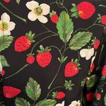 ZARA Strawberry Floral Long Sleeve Romper Jumpsuit Size Medium Photo 5