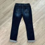 CAbi  High Straight Jeans Distressed Dark Wash High Waist 4 Style #3561 Photo 7