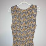 Natural Life NEW Christine Floral Sleeveless Side Slit Maxi Dress Yellow Blue XS Photo 6