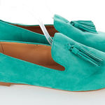 J.Crew  Tassel Smoking Loafer in Green Women's Size 10 Photo 0