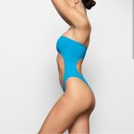 SKIMS  Strapless Monokini in Turquoise Photo 2