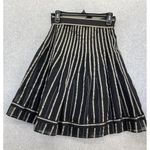 Caroll Women's Full A Line Circle Skirt 26 Waist Blue French Lined Pleated Silk Photo 1