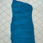 Princess Polly Blue One-Shoulder Dress Photo 0