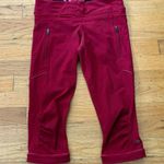 Lululemon Red Crops Size 6 Photo 0