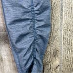 Nike Dri Fit Size Medium Blue/Gray Cropped Ruched Legging w/waistband pocket Photo 3