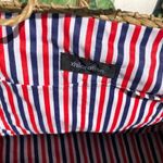 Xhilaration Beautiful Straw purse with fabric patches lined inside Photo 6