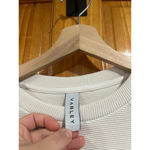 Varley  Manning Ivory Womens Ribbed Side Zip Sweatshirt Size XS Photo 3