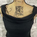 ZARA  Off The Shoulder Black Ribbed Crop Top Photo 1