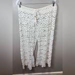 PilyQ PQ SWIM WATER LILY‎ HIGH WAIST LACE PANTS IN WHITE Size M/L Photo 1
