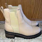 Tru Comfort Foam Beige Faux Leather Chelsea Style Ankle Boots Photo 3