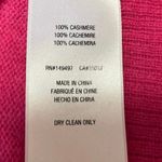 Favorite Daughter 100% Cashmere Pink Crewneck Long Sleeve Sweater Top Sz XL Photo 7