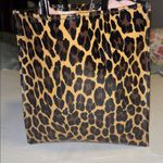 BLOOMINGDALE’S CHEETAH PRINT PATENT LEATHER MINI TOTE BAG PRELOVED Tan Photo 1