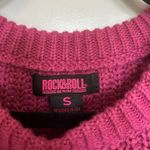 Rock & Roll Cowgirl Pink rock and roll denim knit sweater Photo 3