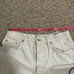 & Other Stories & Other Stories White Denim Button Fly Shorts- Size 8 Photo 9