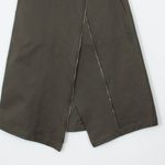 ZARA ‎ Asymmetrical Zipper Khaki Midi Skirt Womens Size XS Photo 7