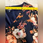 Lulu's Navy and Orange Floral Dress Sz S Blue Photo 7