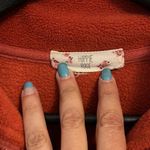 Hippie Rose  3/4 zip fleece‎ jacket. Burnt Orange. Size Small Photo 1