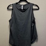 Fabletics Cut Out Tank Top Activewear Gray Crew Neck Sleeveless Pullover Sz S Photo 1