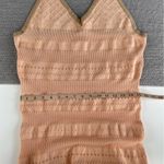 Earthbound  Trading Co Peach Pointelle Crochet Halter Summer Dress Size XL Photo 7