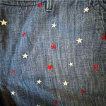 Talbots red white and blue star Patterned Denim Shorts Photo 1