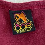 VTG Y2K Doe Mighty Fine Baby Tee Shirt Womens S Fairy Graphic Red Gothic Grunge Photo 9