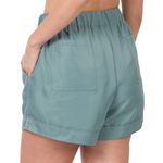 Zenana Outfitters Blue Gray Drawstring Shorts Size X-Large Photo 2