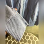 Chico's Chico’s Light Blue Zip-Up Hoodie by Zenergy w metallic trim, silver zip, pockets Photo 4