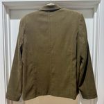 Karen Scott Olive Green Stretch Blazer Size 12 Photo 2