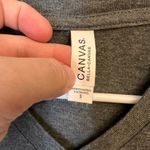 Mom Squared Mom of 2 Fitted Gray Short Sleeve Top V Neck T Photo 2