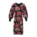 Farm Rio  Banana Dots Knit Sweater Dress Photo 3