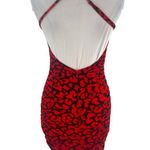 Michael Costello  x REVOLVE Afton Mini Dress in Red & Black Leopard Sz XS Photo 2