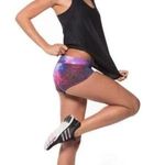 Blackmilk purple galaxy print rave booty shorts - small Photo 0