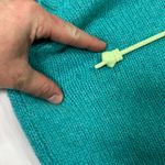 Talbots Vintage Emerald Green Knit Sweater Vest Button Detail Preppy V-Neck Top Photo 3