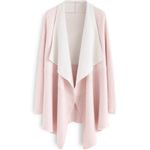 Chicwish  Soft Blush Pink Wool Blend Drape Open Cardigan Sweater One‎ Size $90 Photo 2