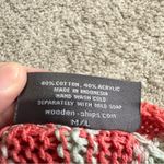 Wooden Ships Women’s Striped Cardigan Sweater Knit V-Neck Boho Beachy M/L Photo 7