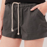Pact Organic Cotton Drawstring Shorts Women's Medium Gray Casual Lounge Photo 0