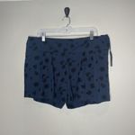 NWT Hatch Renata Maternity Shorts Navy Blue Floral Eyelet Size 3 L/XL Photo 3