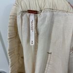 Free People Medium Cream Cropped Cargo Tapered Drawstring Pants with Pockets Photo 5