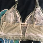 Victoria's Secret VICTORIA’S SECRET bralette olive green cream NWOT lace boning side zipper Photo 2