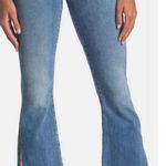 7 For All Mankind Luxe Vintage High Waist Slim Kick Sequined Jeans, Blue Size 31 Photo 2