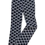 Vintage Y2K Cache Filigree and Floral Embroidered Black And White Mid Rise Pants Size 2 Photo 0